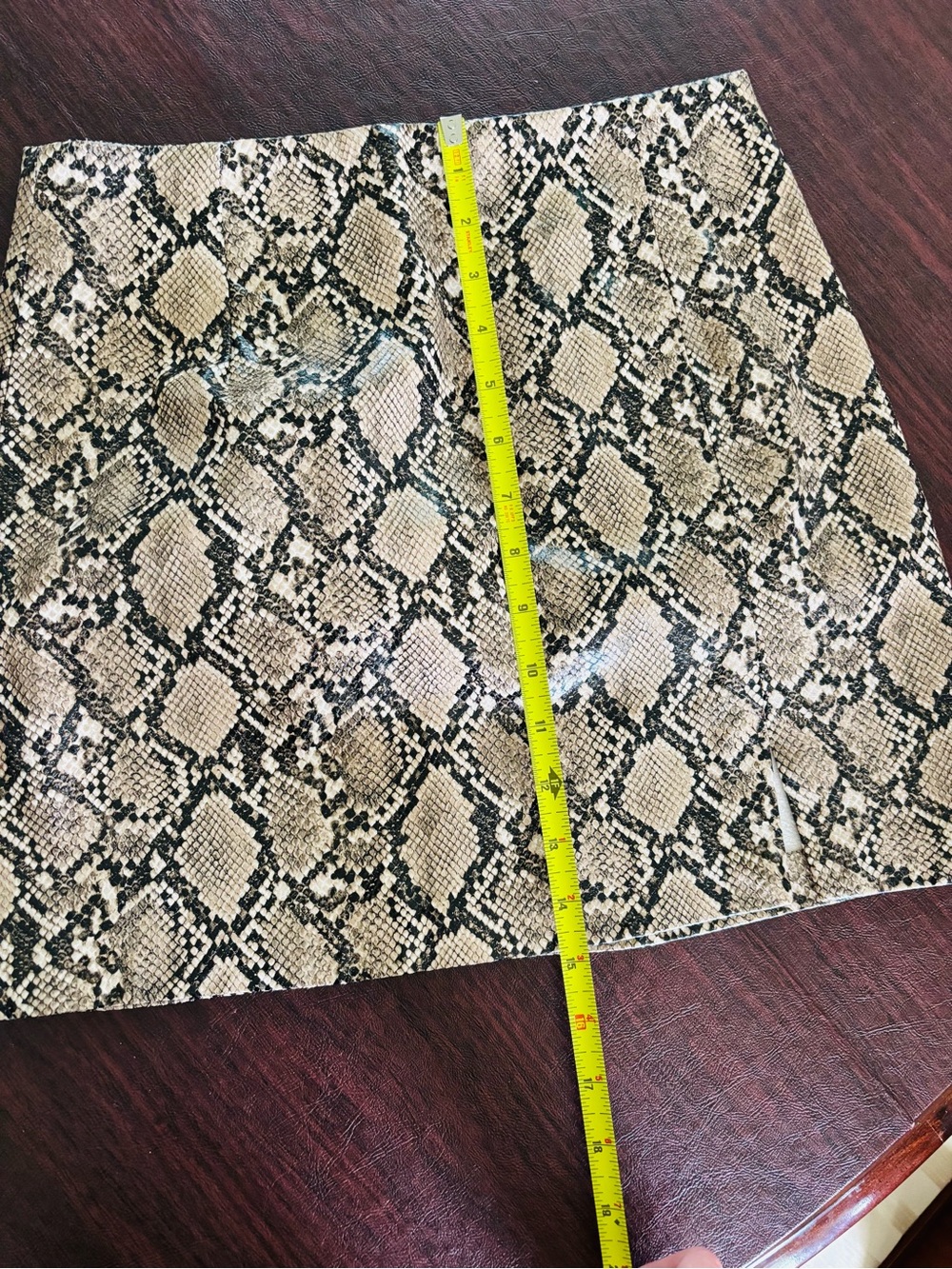 ZARA Snakeskin Print Mini Skirt | NWT 🐍✨ - Picture 3 of 5